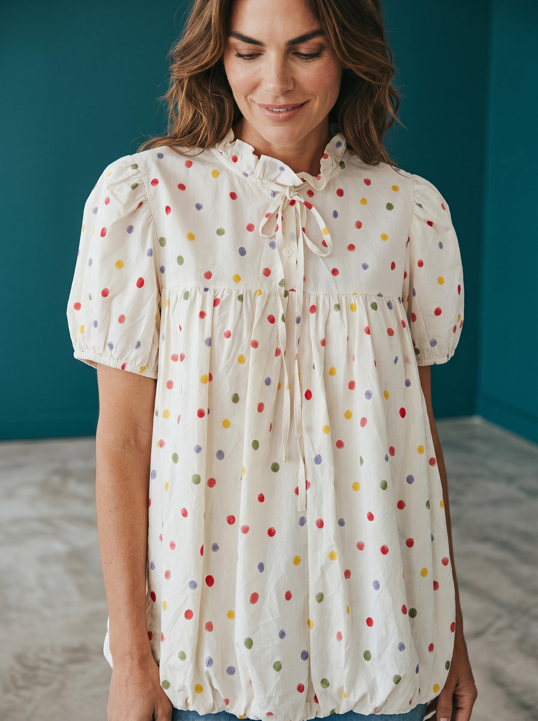 Blusa Micro Pois colorati | Burro