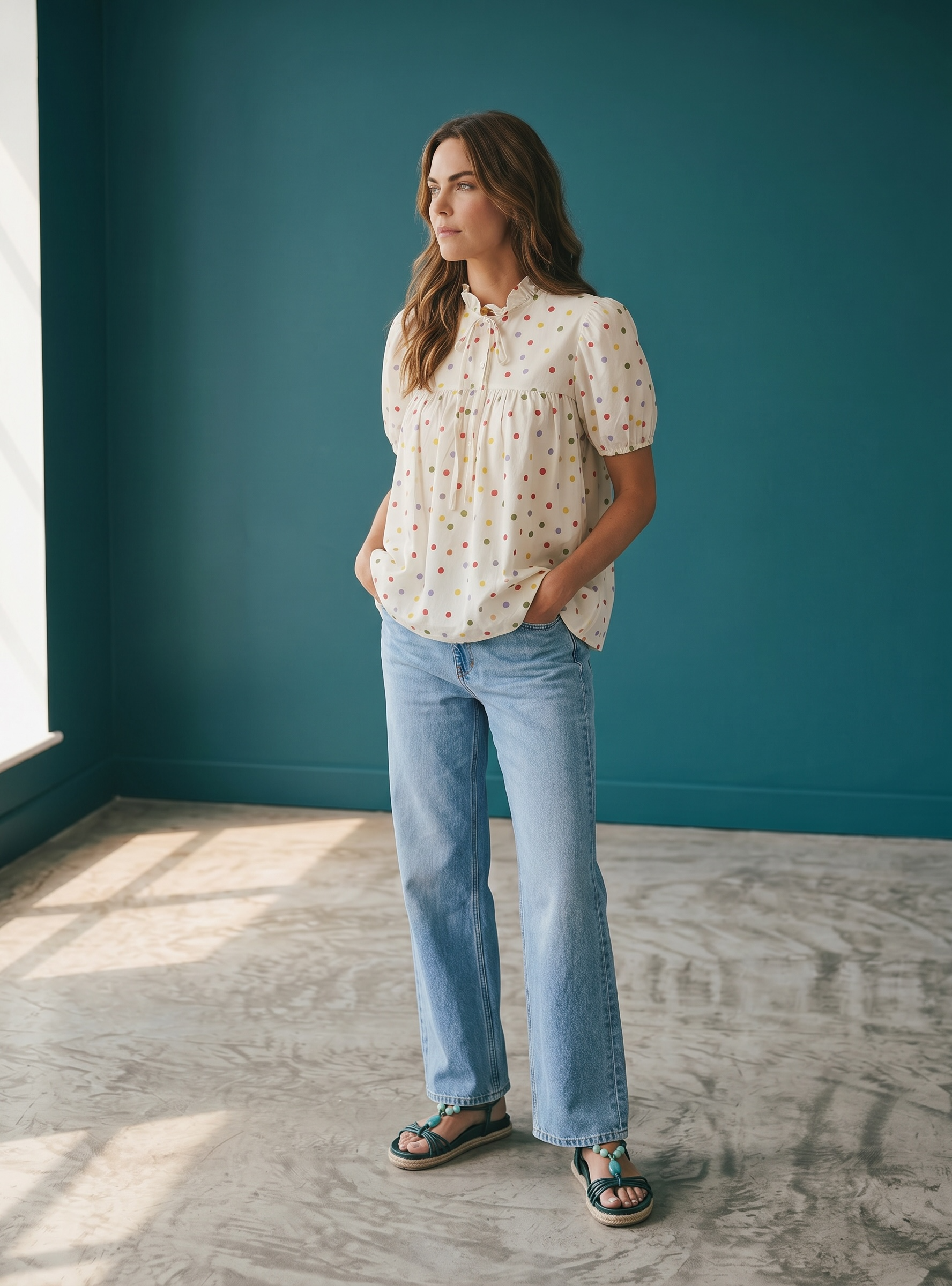 Blusa Micro Pois colorati | Burro