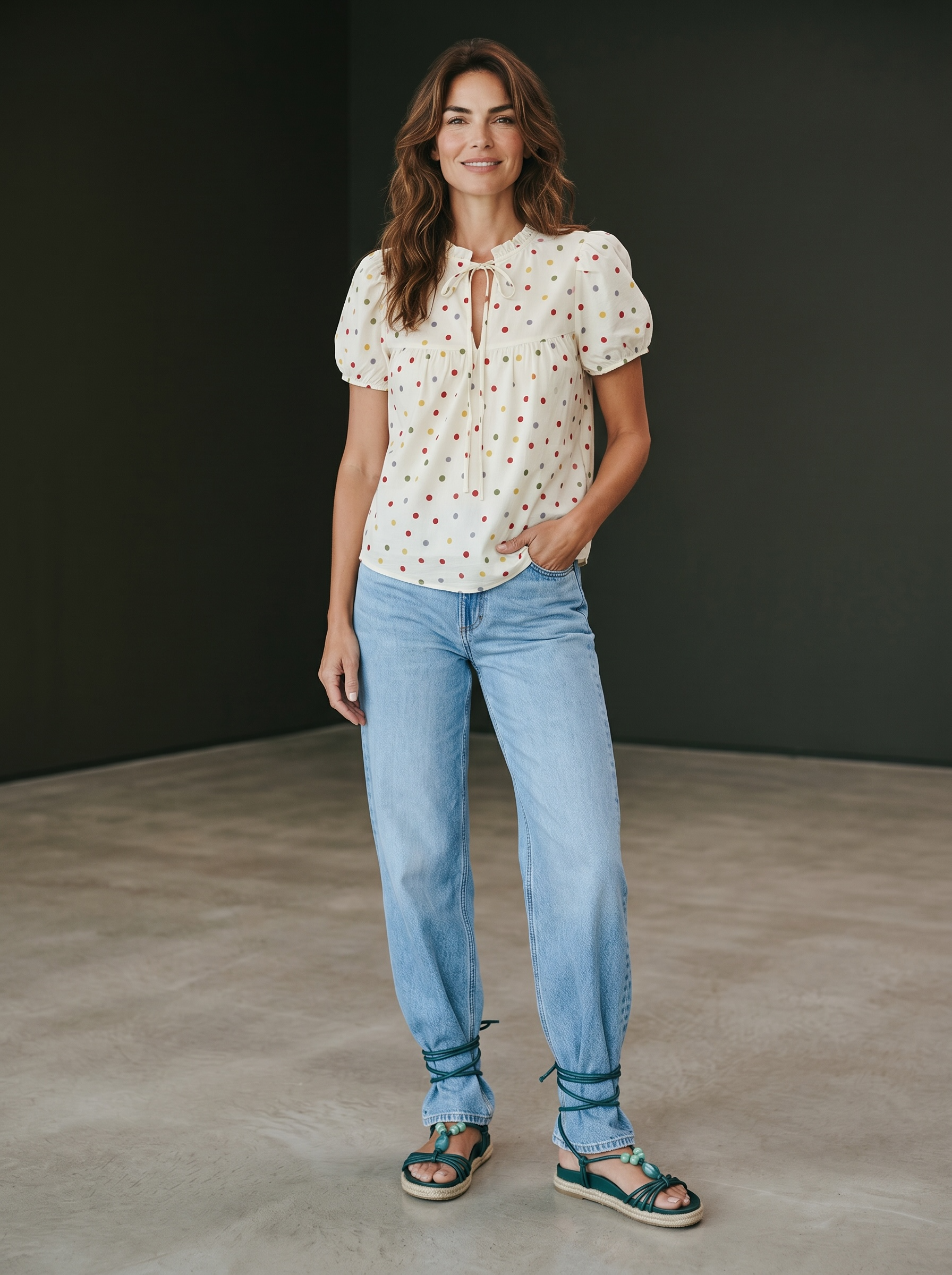 Blusa Micro Pois colorati | Burro