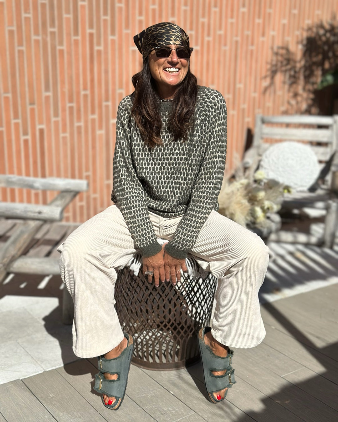 Foulard 100% Viscosa Camouflage Maculato