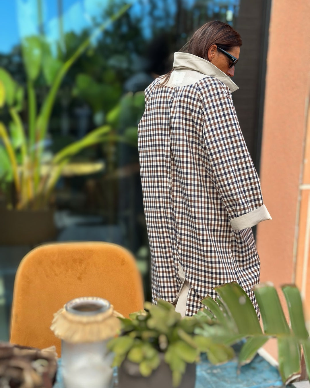 Trench con Fodera Quadretto British | Beige