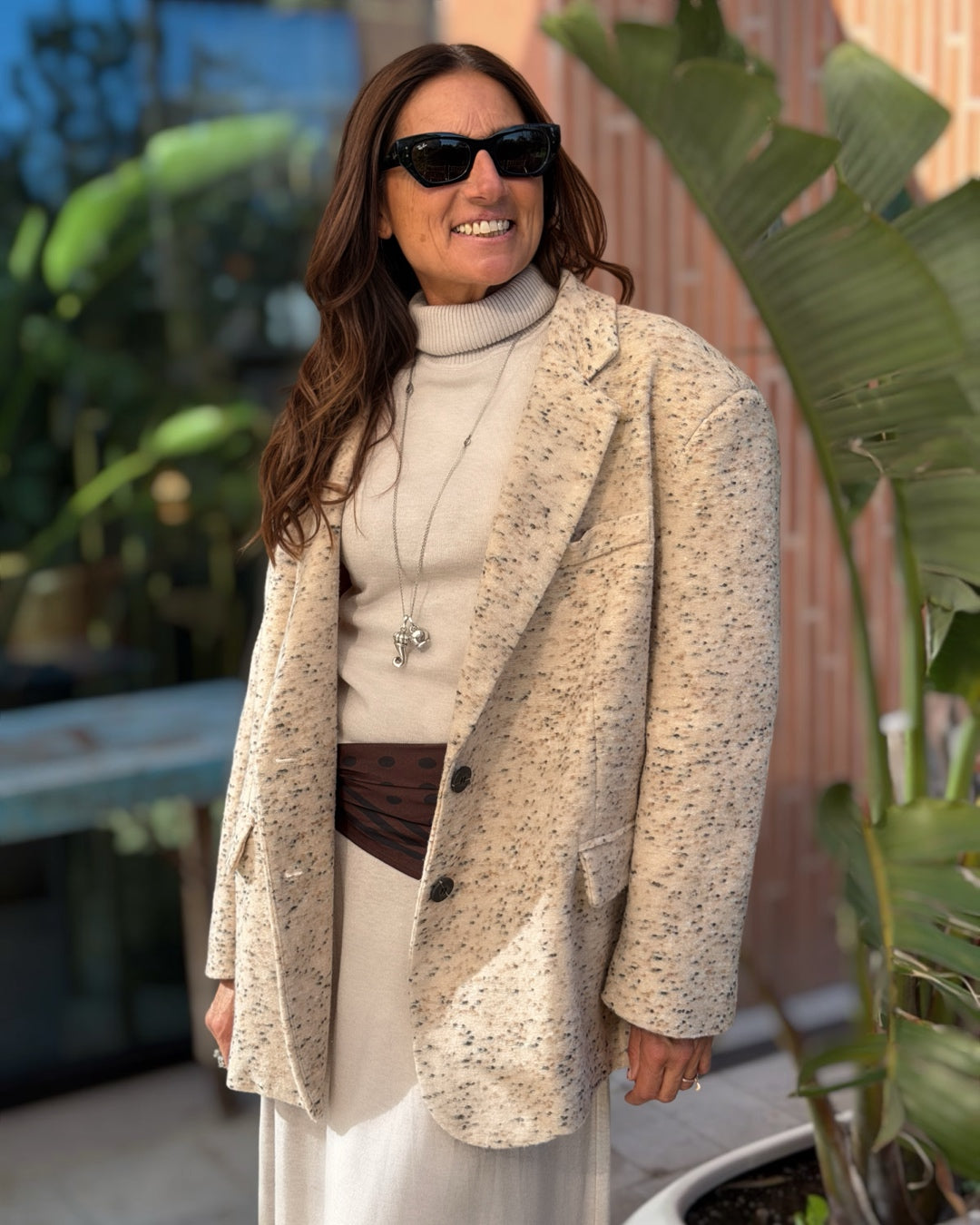 Giacca Oversize "Peso Cappotto" Sale e Pepe | Burro