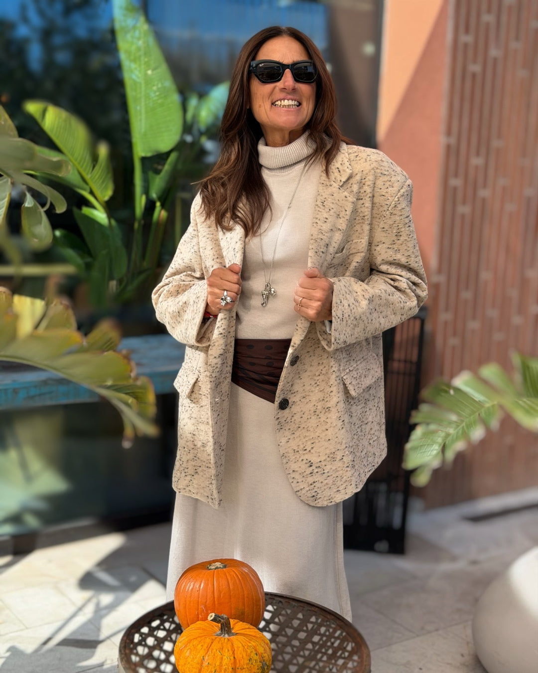 Giacca Oversize "Peso Cappotto" Sale e Pepe | Burro