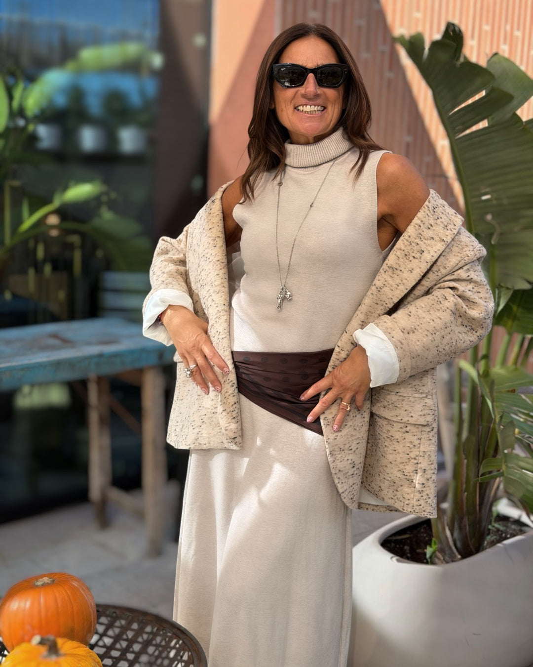 Giacca Oversize "Peso Cappotto" Sale e Pepe | Burro