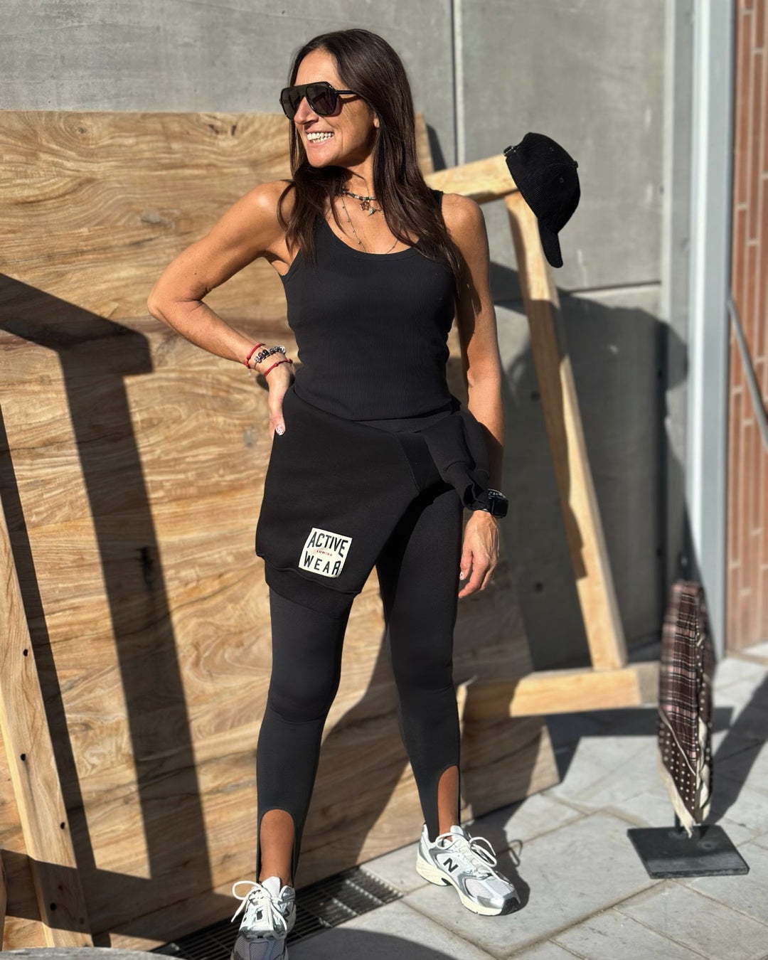 Leggins con Ghetta | Nero