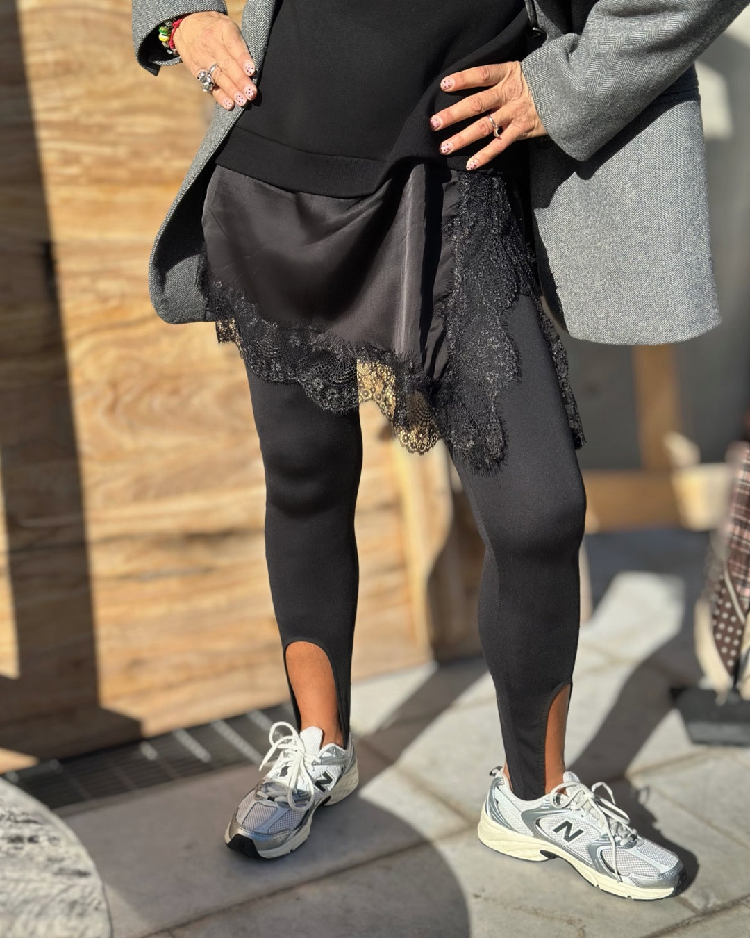 Leggins con Ghetta | Nero