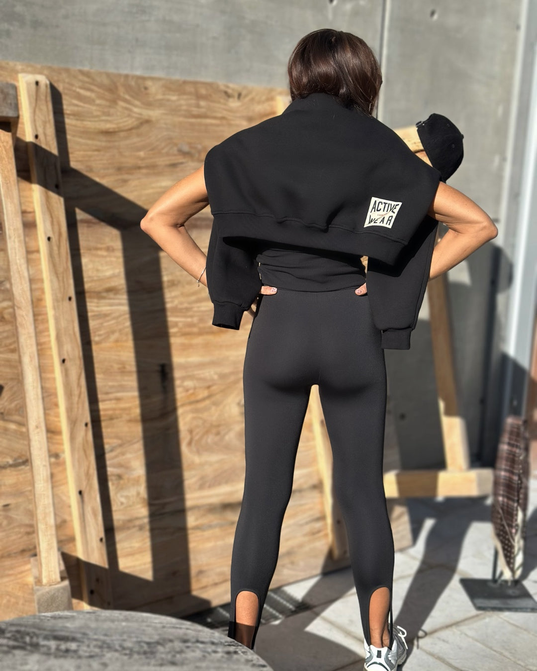 Leggins con Ghetta | Nero