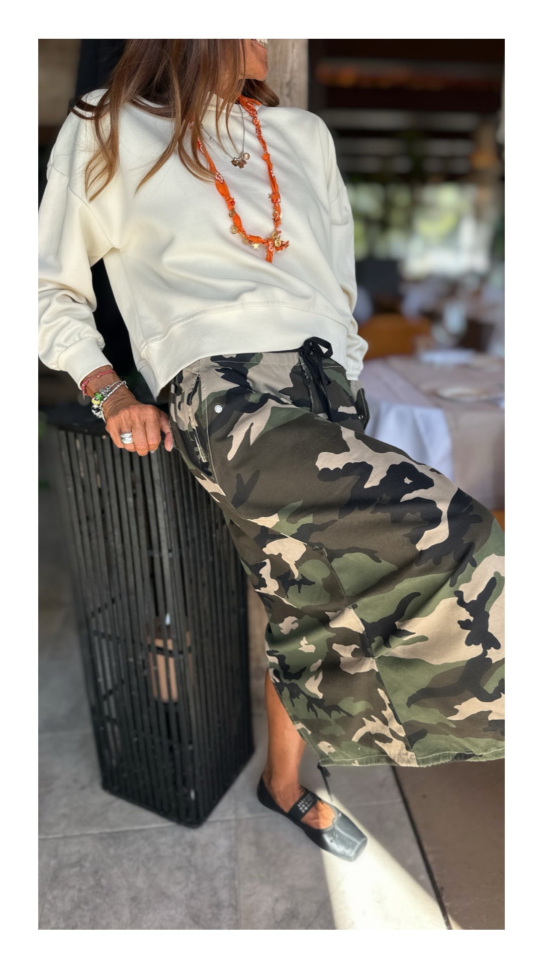 Felpa Basic Cotone Garzato | Burro