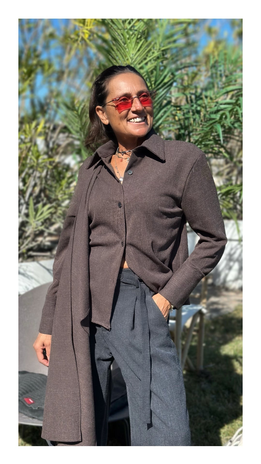 Camicia Maxi Fusciacca Cucita | Moro