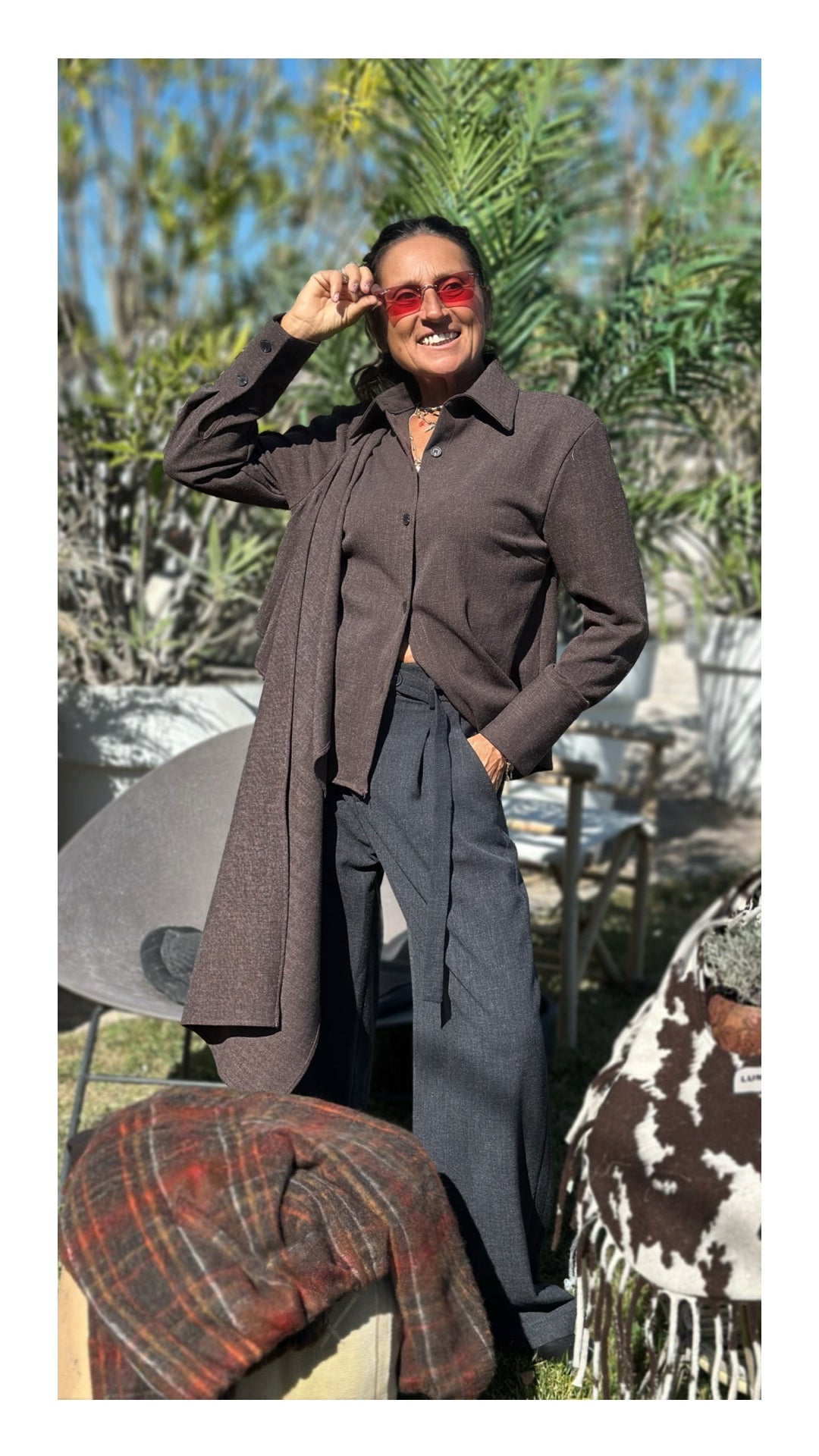 Camicia Maxi Fusciacca Cucita | Moro