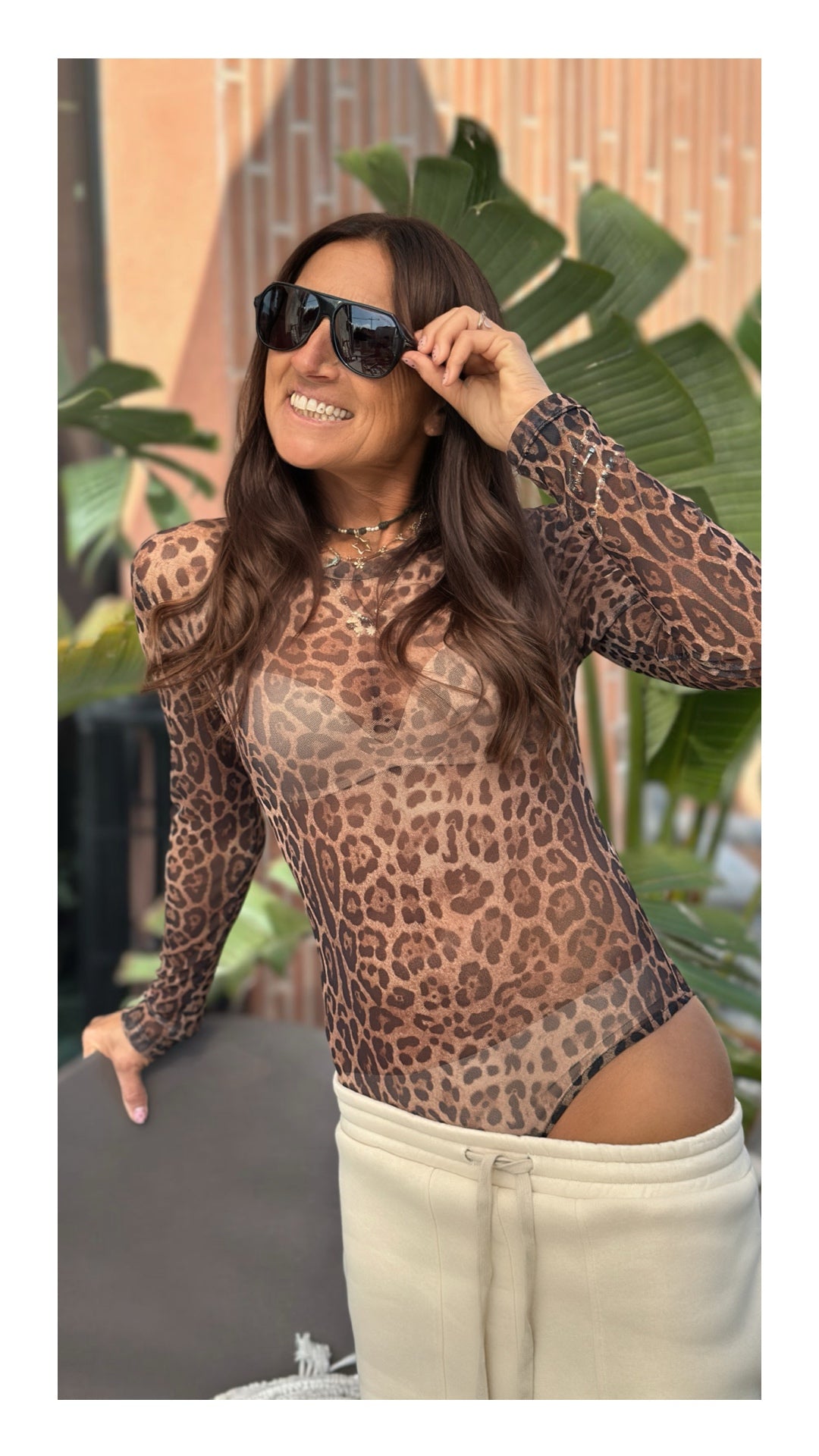 Body Sottile in Tulle | Animalier