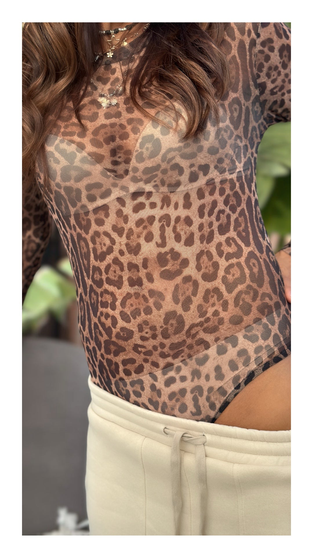 Body Sottile in Tulle | Animalier