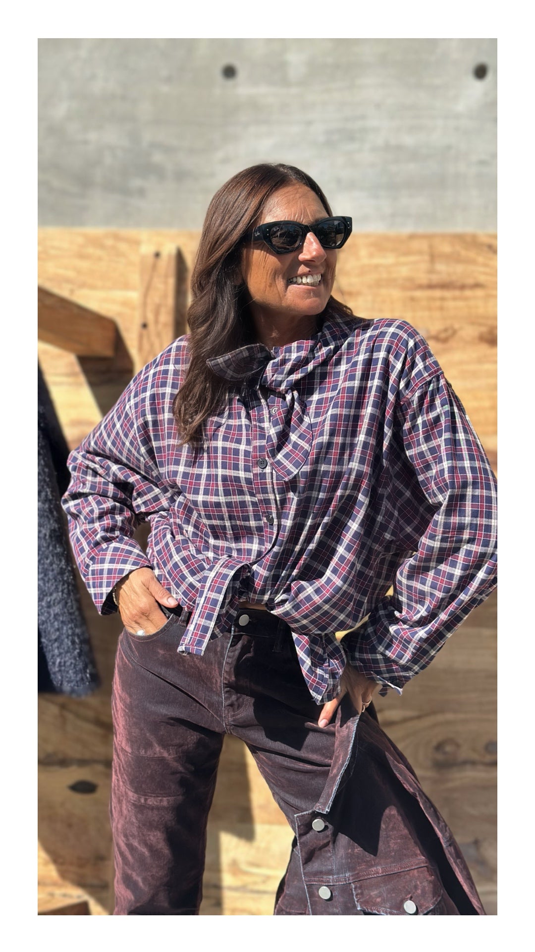 Camicia Check Flanella di Cotone | Blu Navy