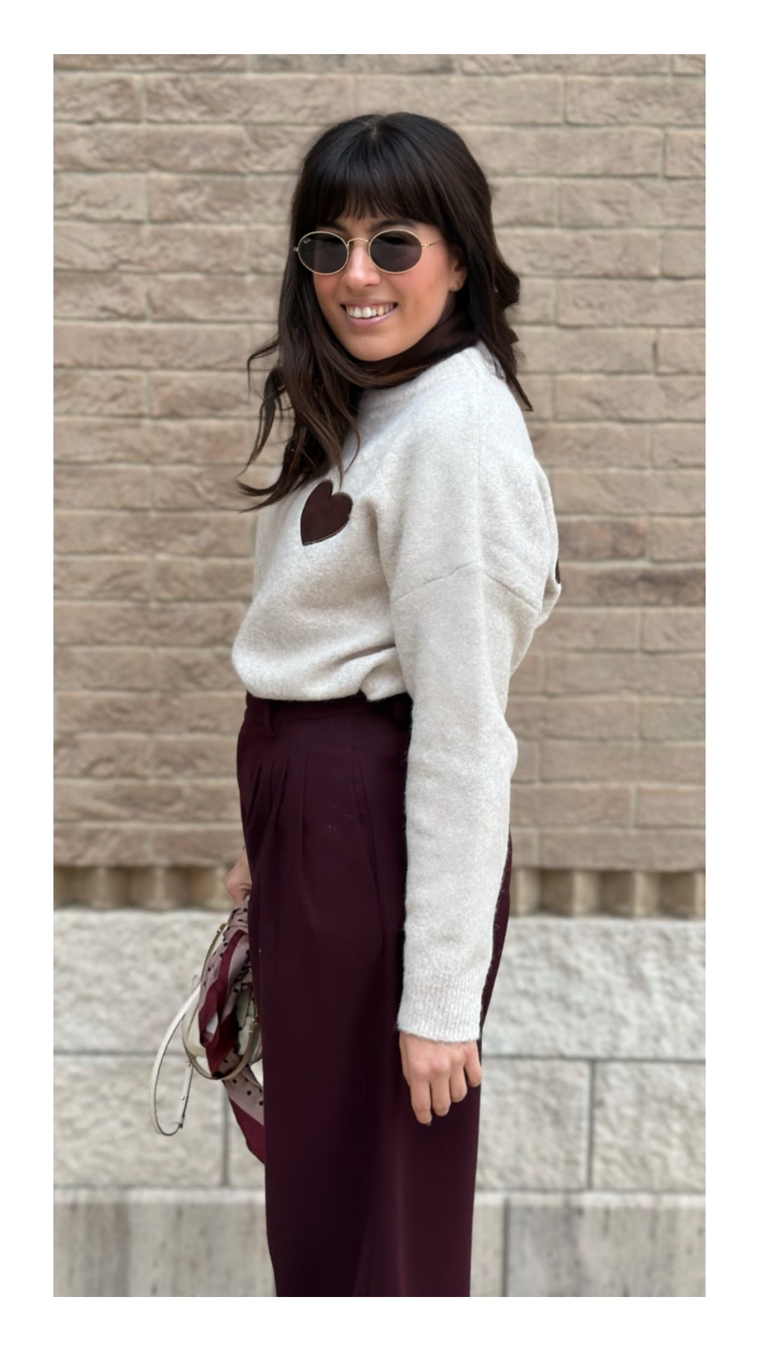 Maglione 65% Viscosa con Scritta | Burro