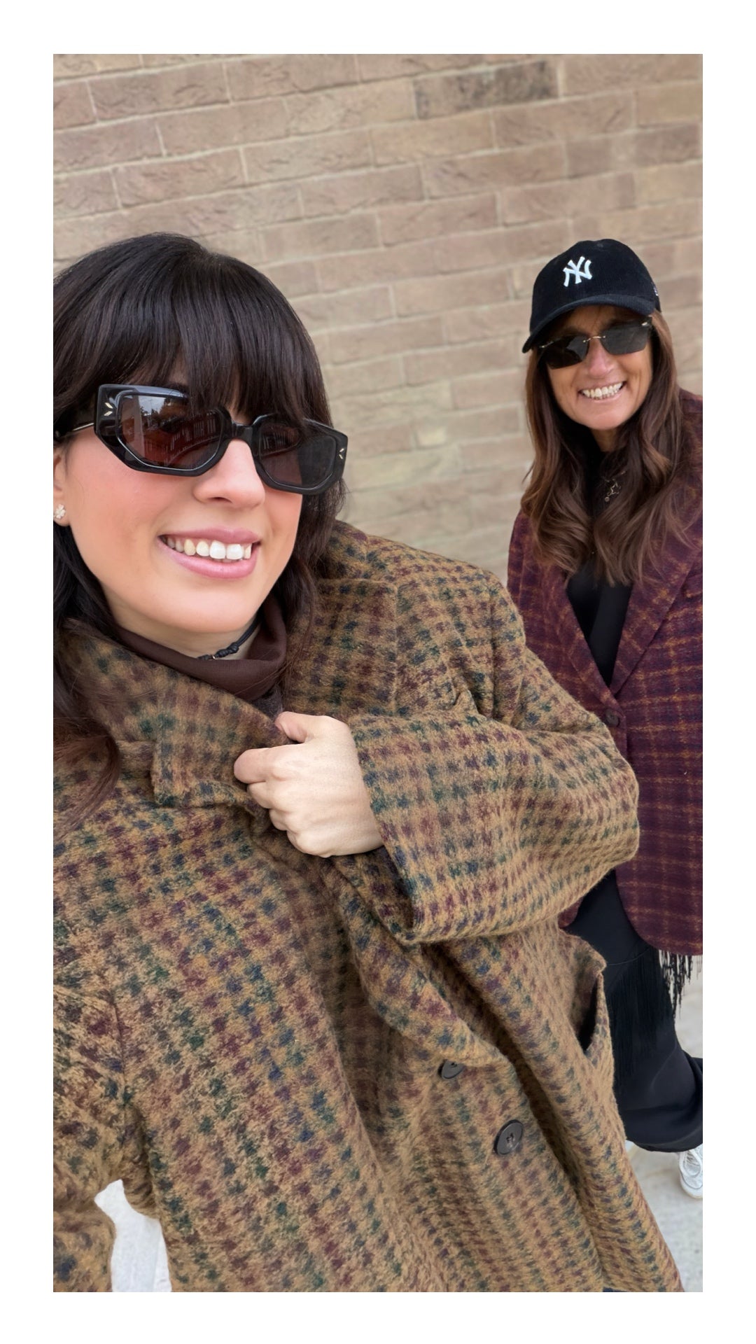 Giacca Oversize "Peso Cappotto" Pied De Poule | Cammello