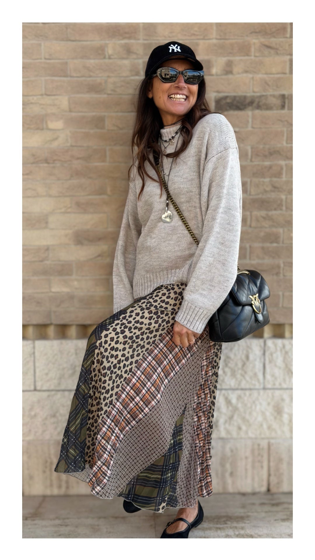 Gonna Patchwork Plissé