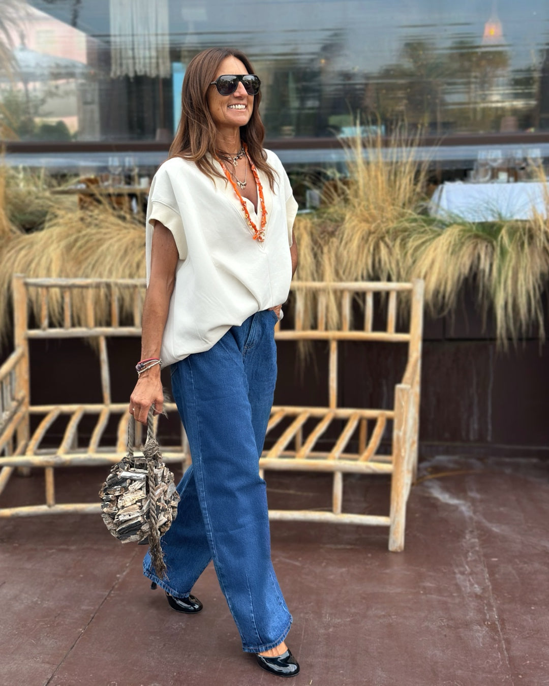 Denim Balloon in Blue Jeans