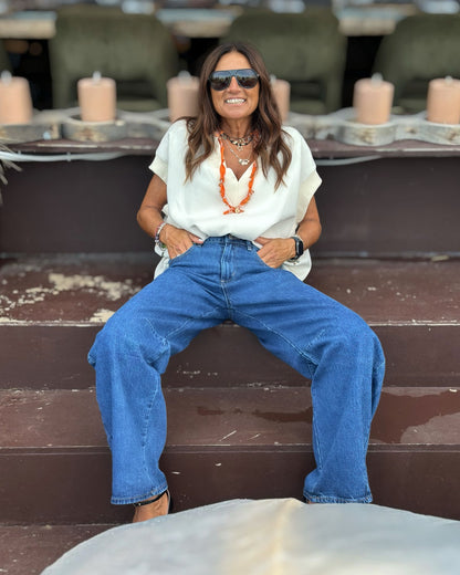 Jeans Banana in Denim