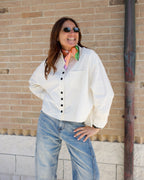 Camicia Burro con Bottoni Scatoletta