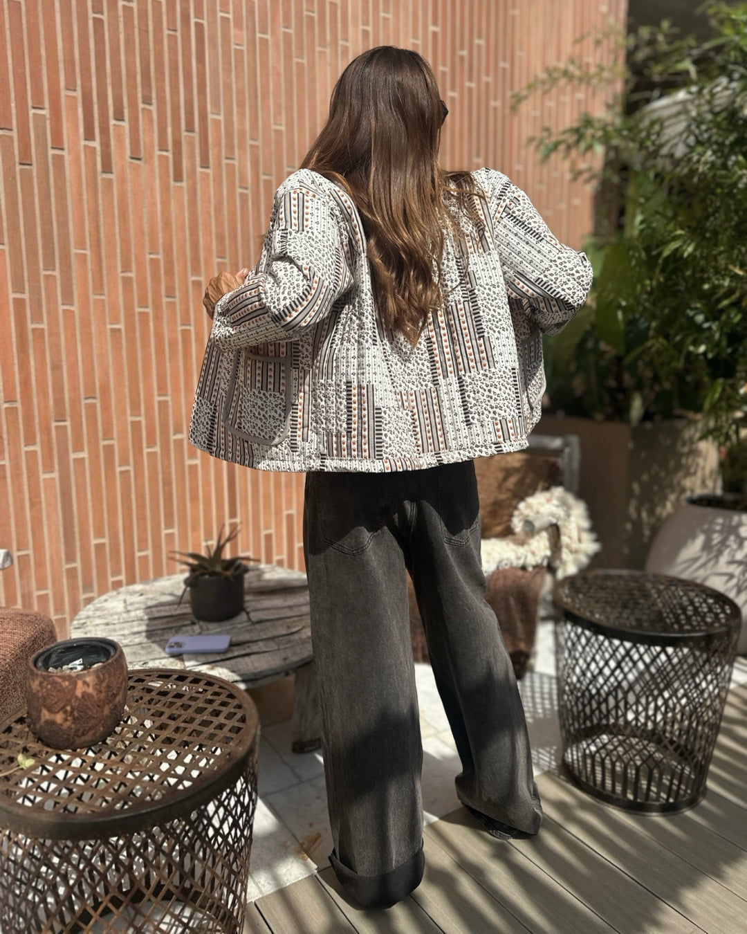 Giacca Trapuntata Patchwork Vintage