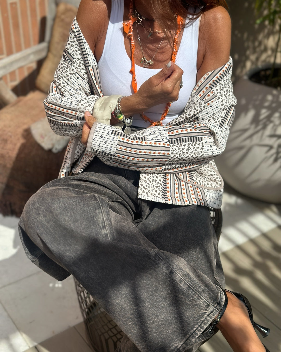 Giacca Trapuntata Patchwork Vintage