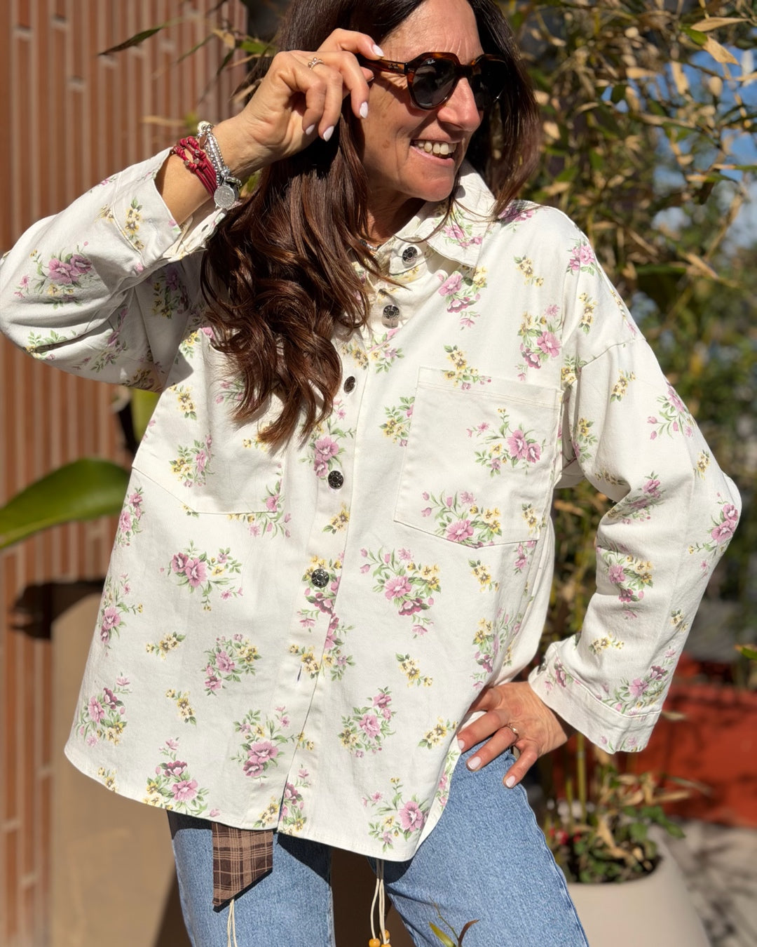 Camicia Denim Flora