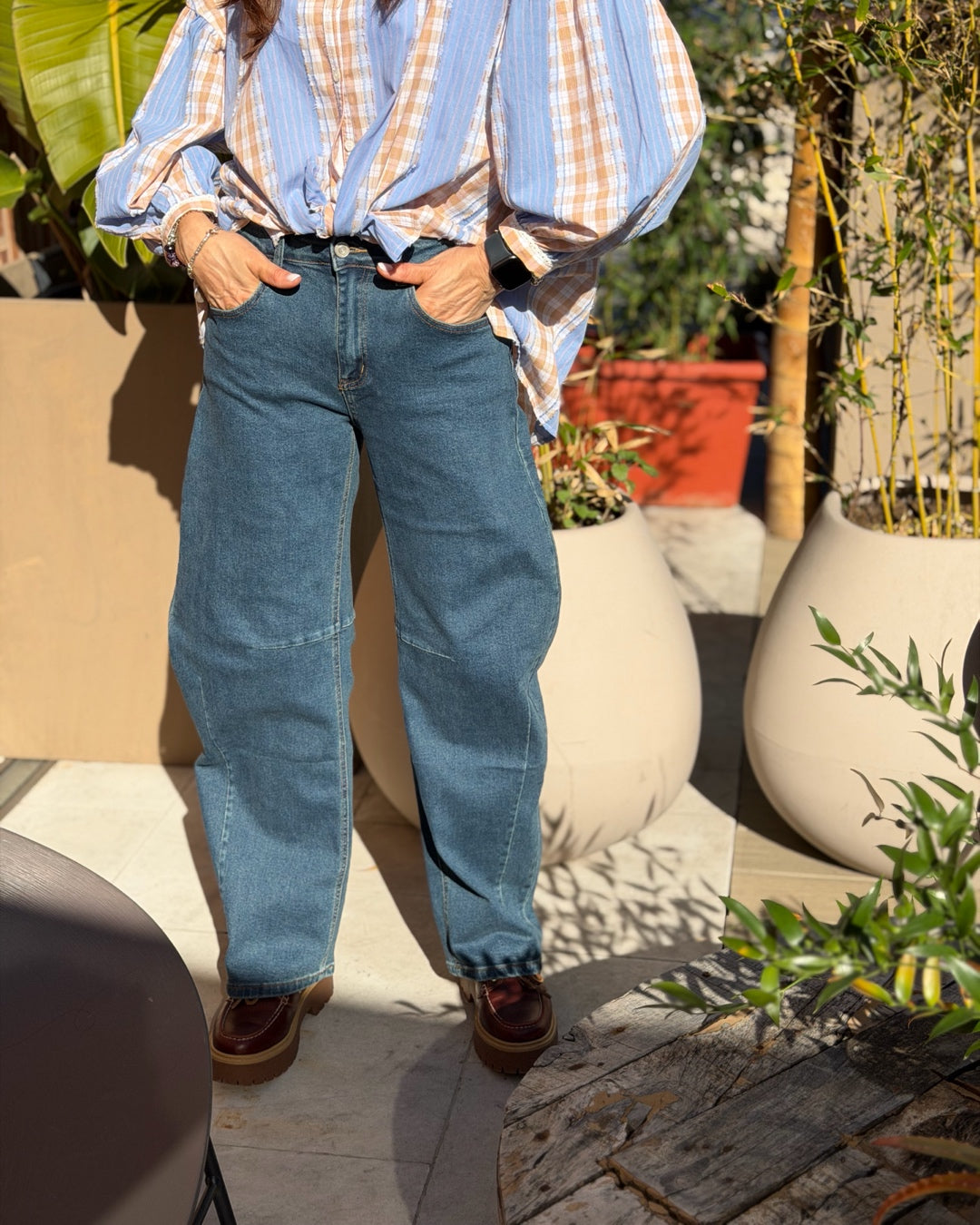 Denim Banana Dark Wash