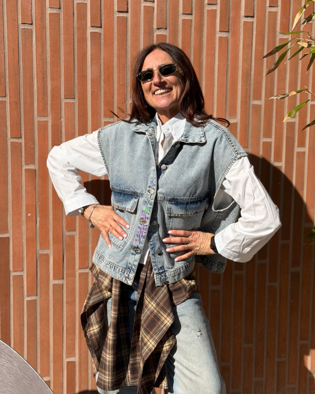 Gilet Denim con Tasconi