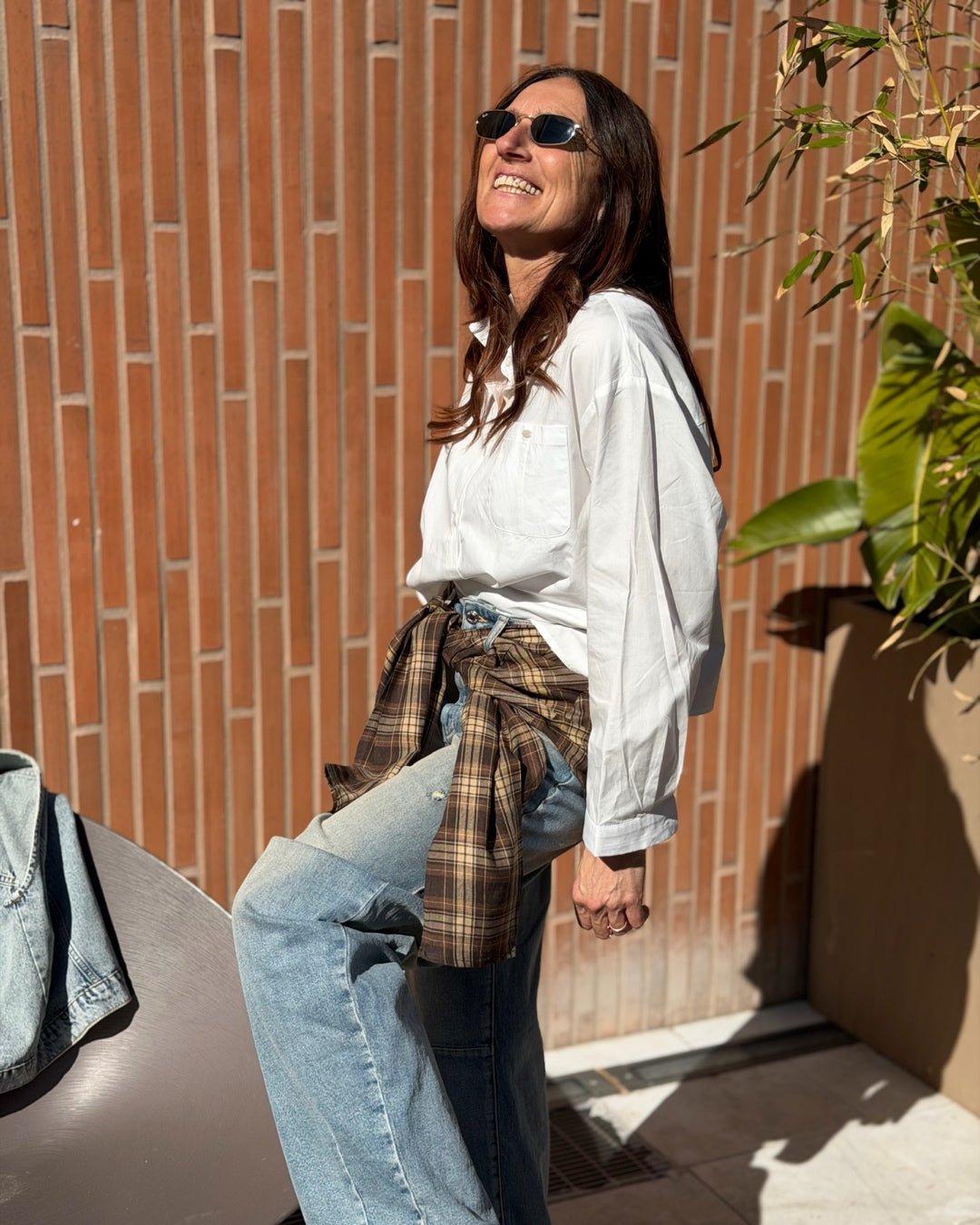 Camicia a Scatola Cotone Bianco