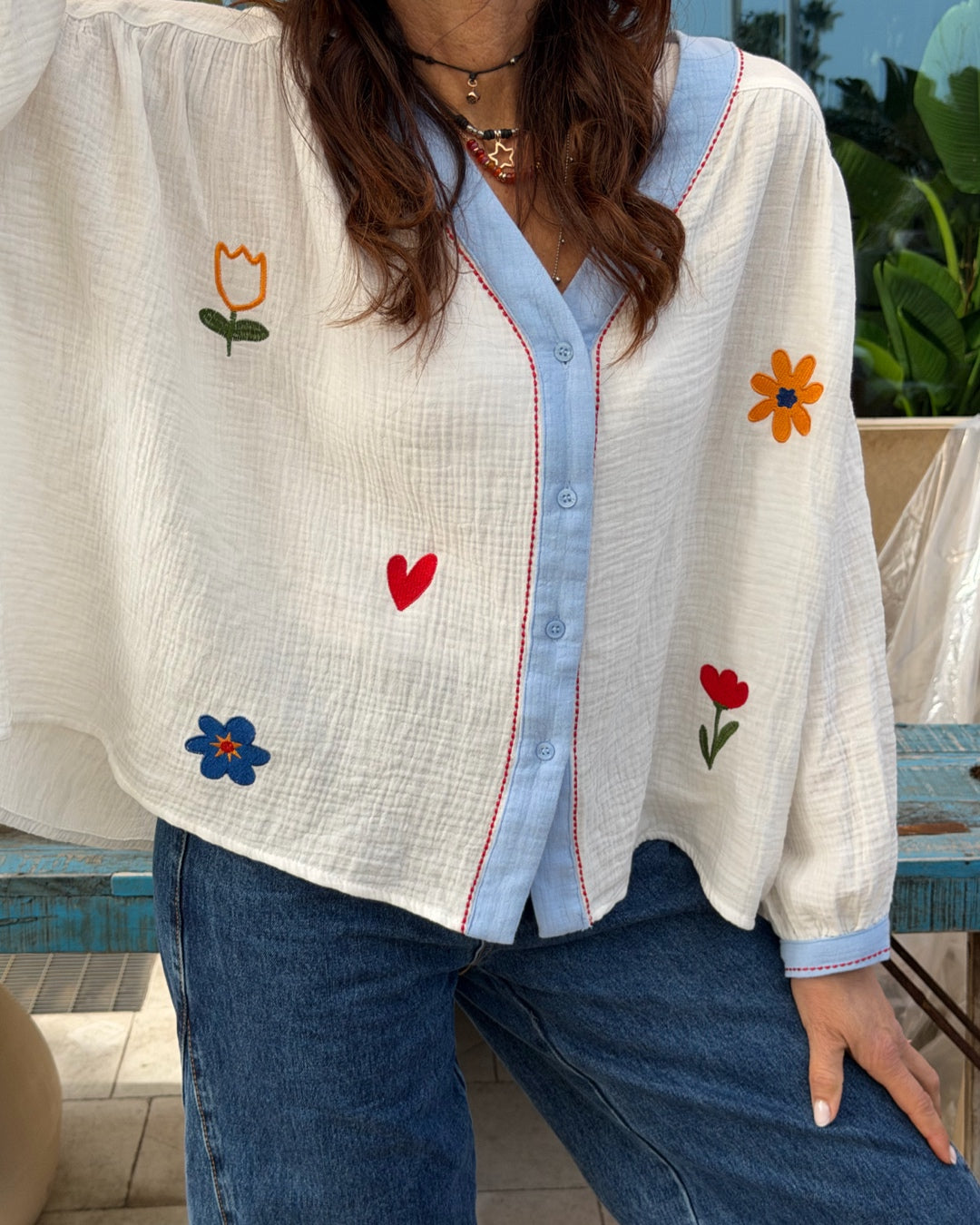 Camicia Romantic Flowers