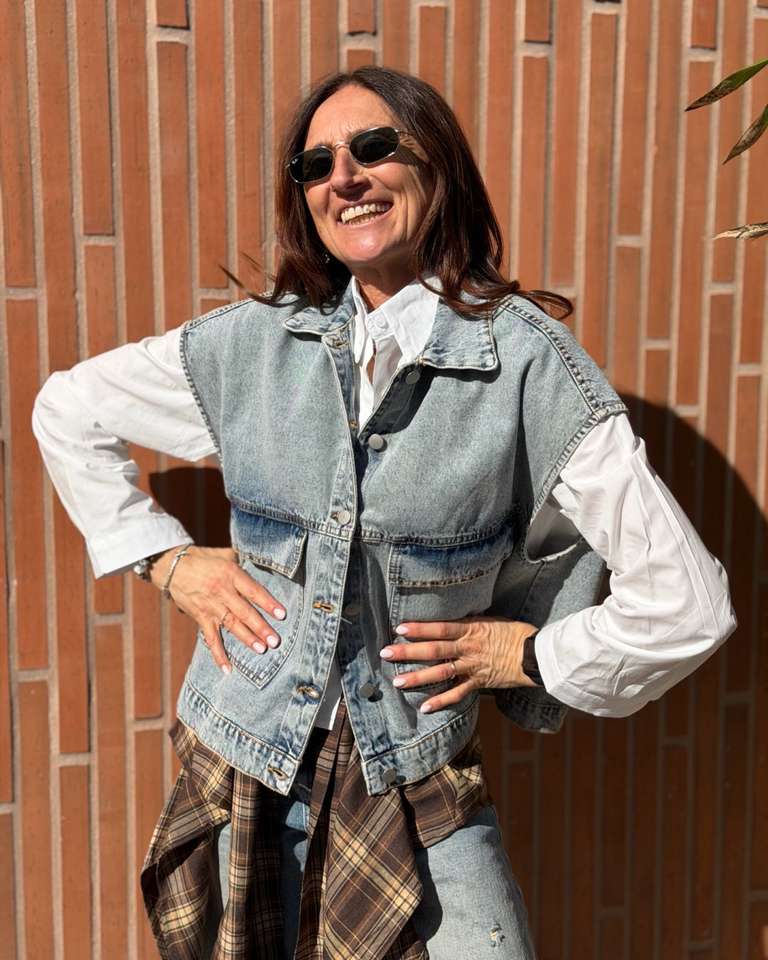 Gilet Denim con Tasconi