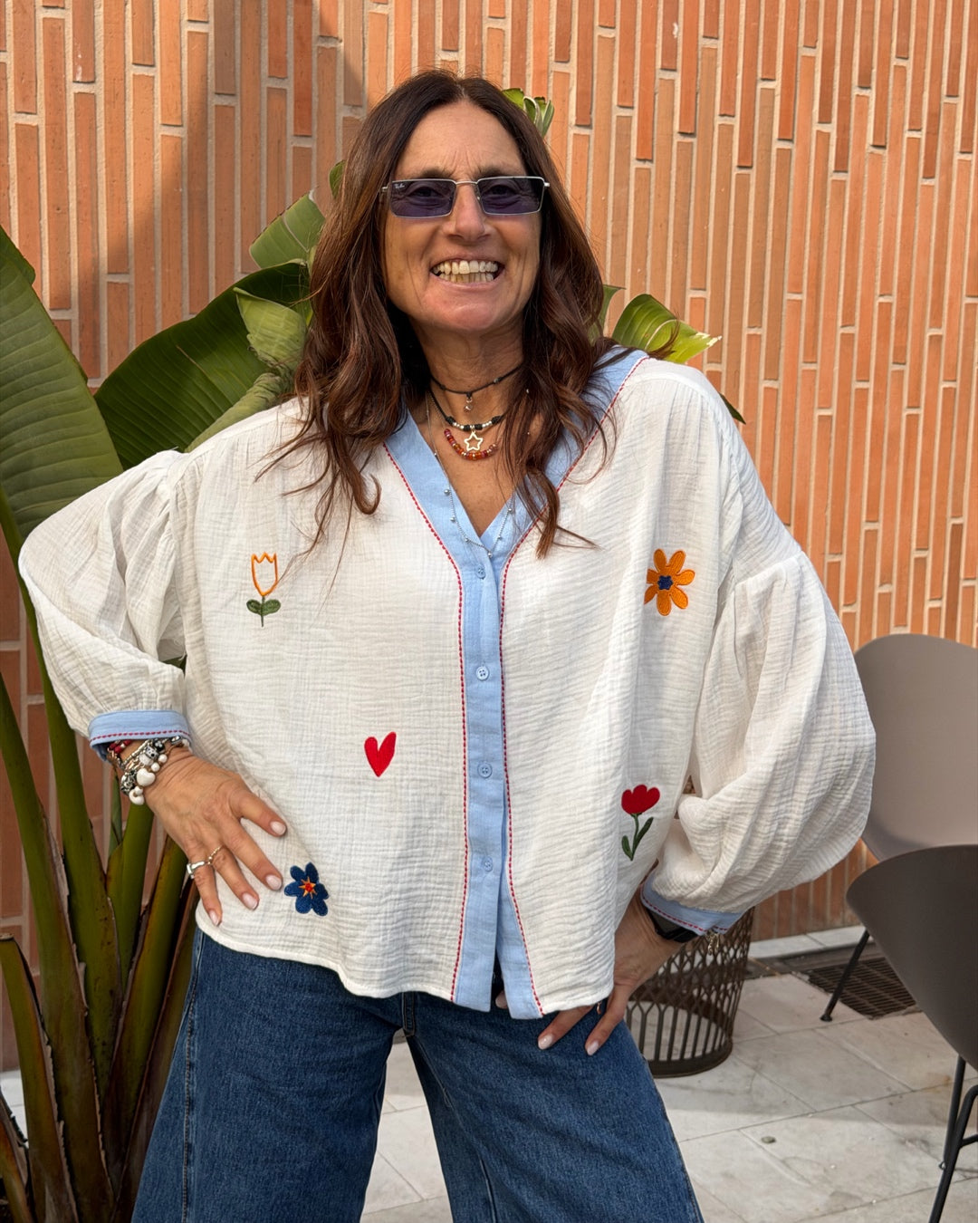 Camicia Romantic Flowers