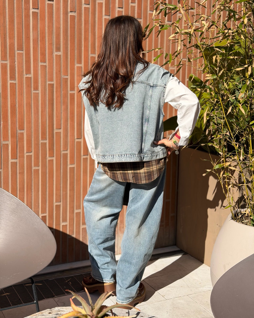 Gilet Denim con Tasconi