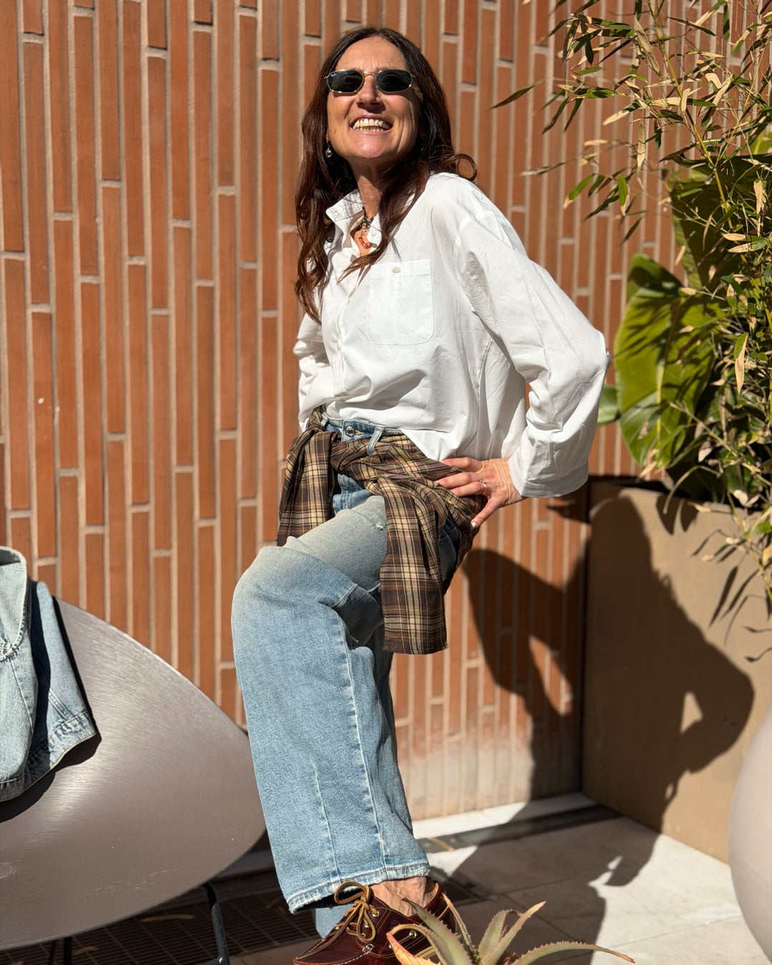 Denim Balloon con Camicia